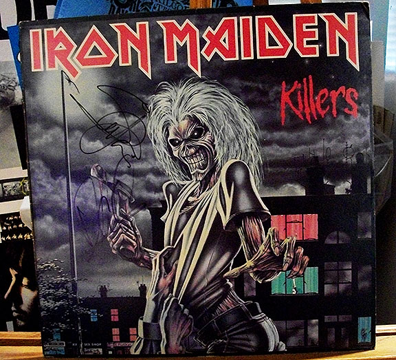 iron maiden killers signed